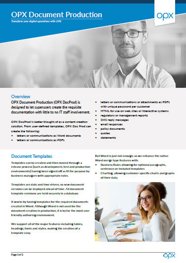 OPX Document Production