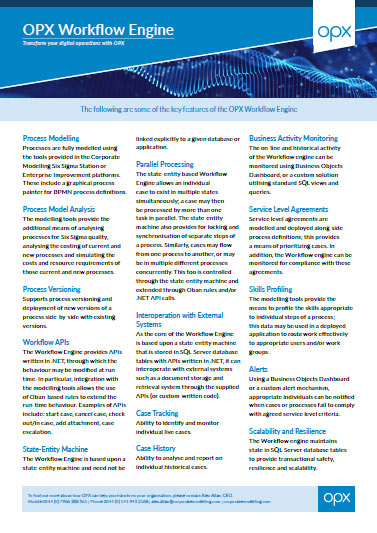 OPX Workflow Engine